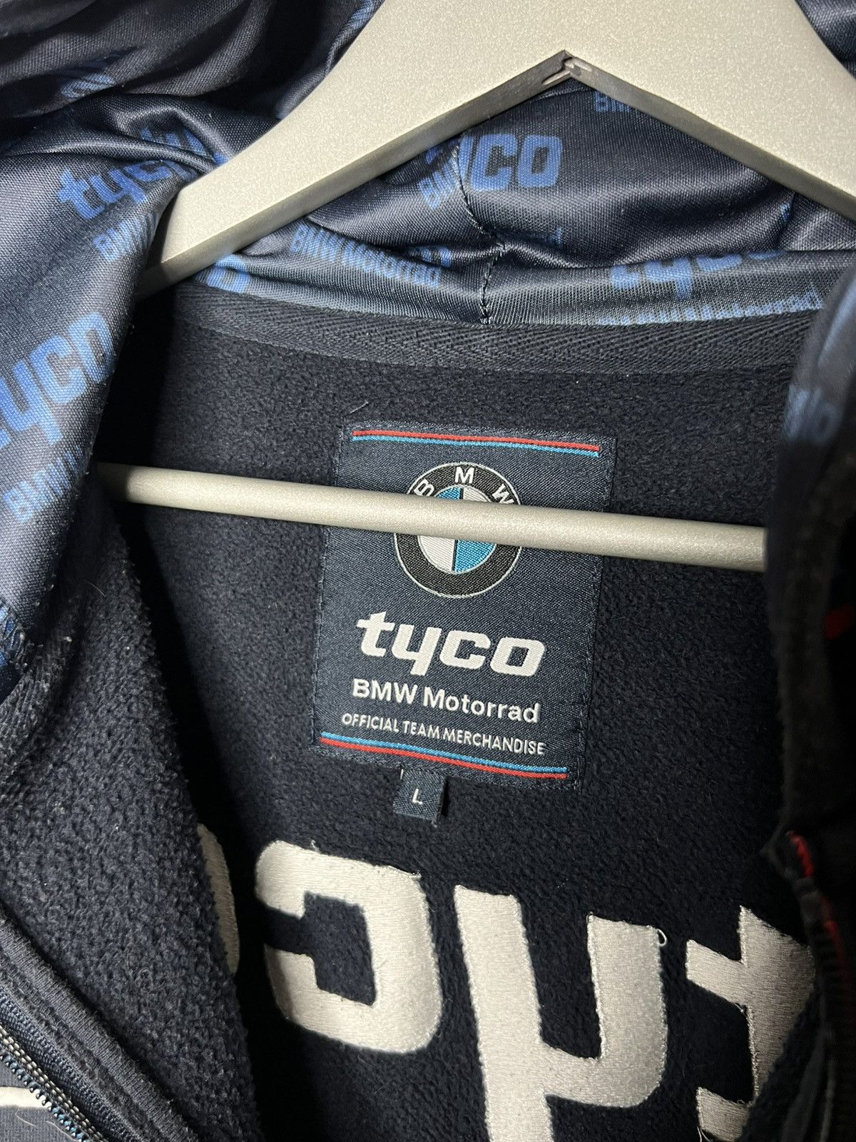 BMW BMW Tyco Motorrad Full Zip Hoodie Full Sponsors Rare Size US L / EU 52-54 / 3 - 11 Thumbnail