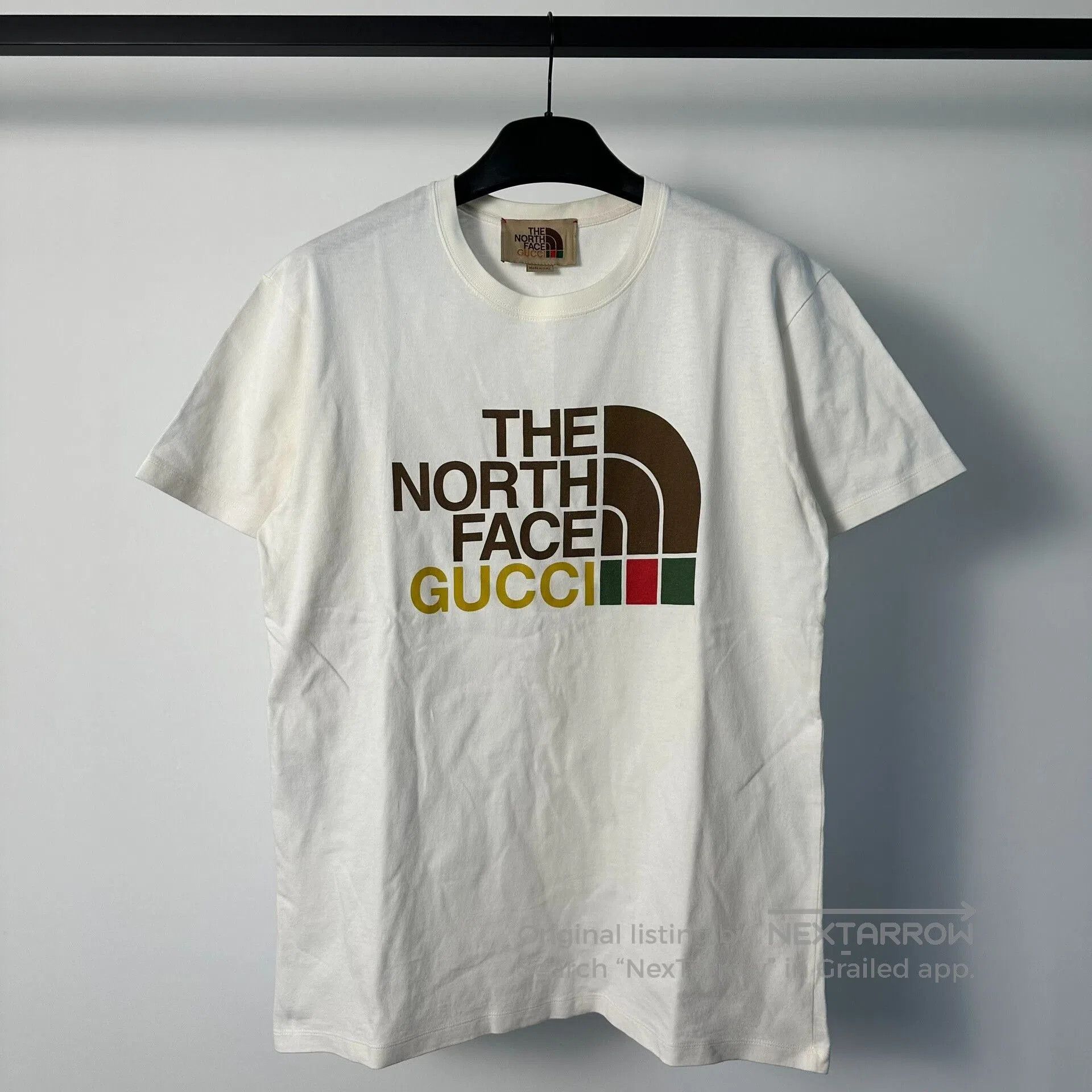 gucci the north face logo short sleeve tee.