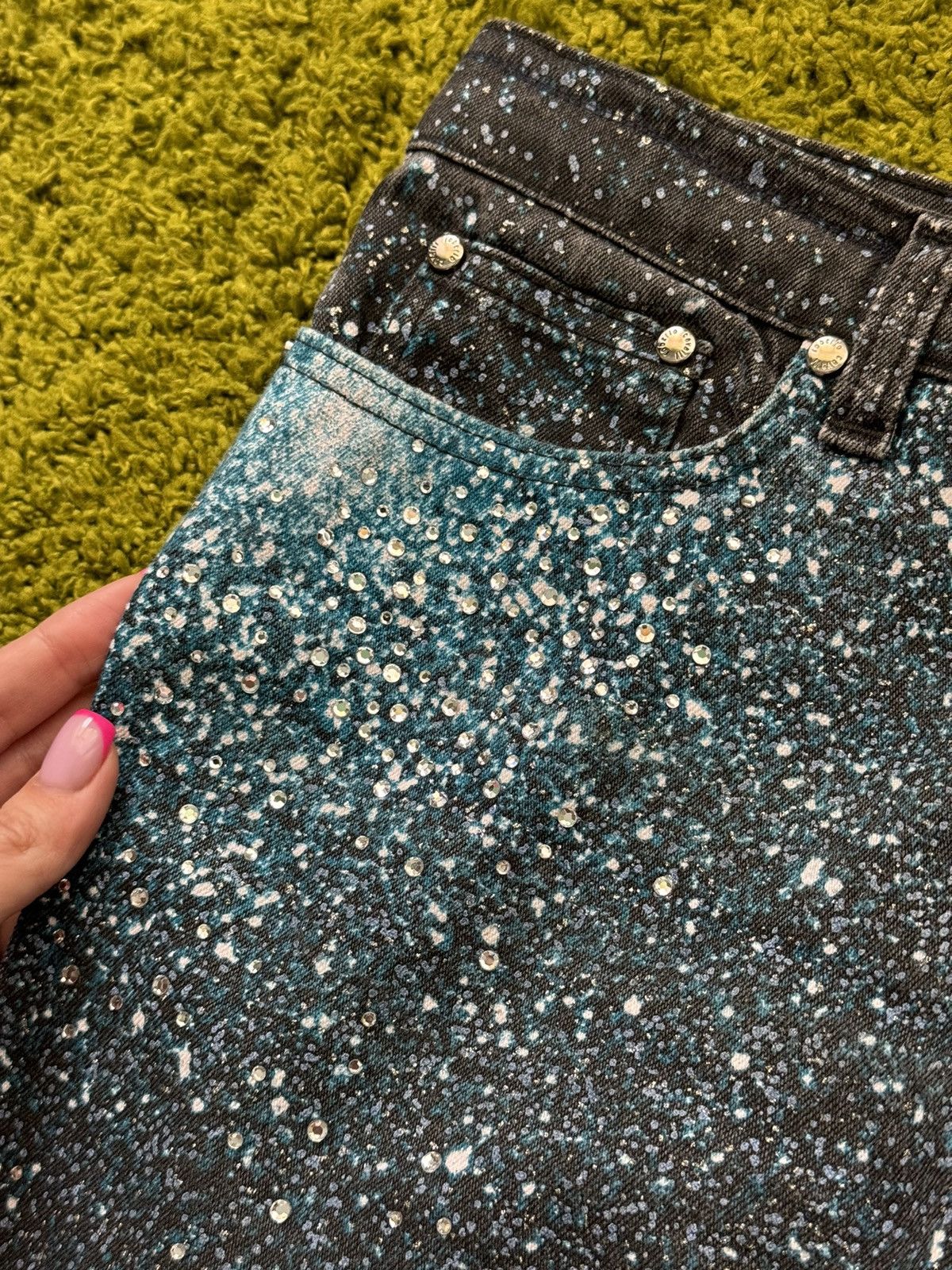 Roberto Cavalli × Vintage Roberto Cavalli 2000s archive Galaxy Expansion jeans denim Size US 30 / EU 46 - 6 Thumbnail