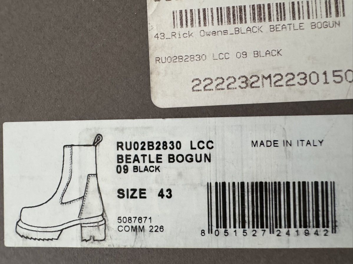 Rick Owens Beatle Bogun Suede Nubuck Boots Size US 10 / EU 43 - 9 Thumbnail