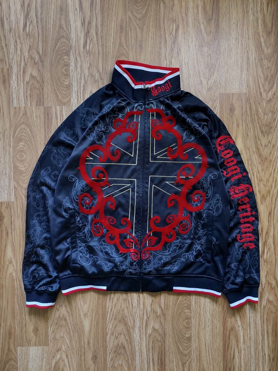 Vintage Coogi Black Sweatshirt Full Zip Heavy Jacket Embroidery XL Grailed