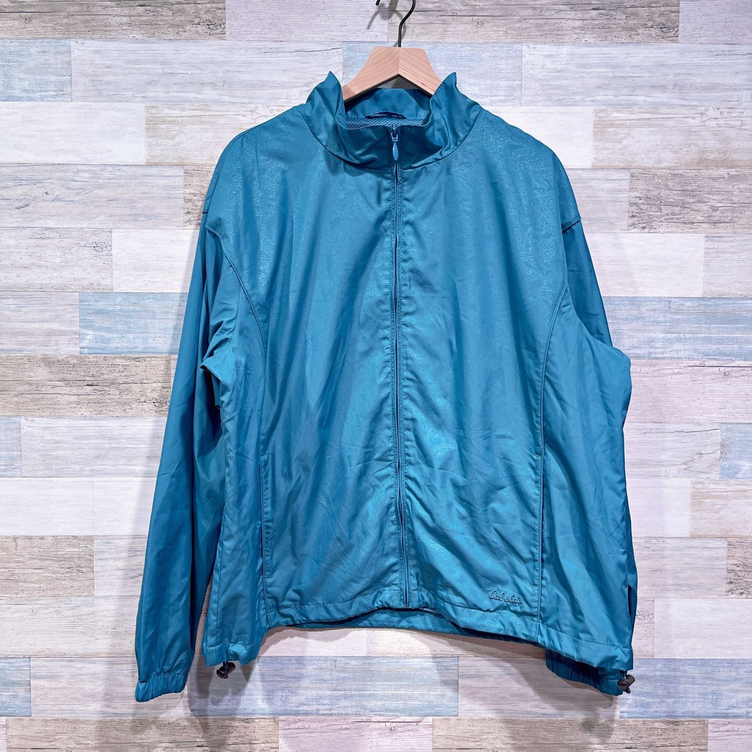 Cabelas Cabelas Windbreaker Tracksuit Jacket Pants Blue Mesh 2XL Size L / US 10 / IT 46 - 2 Thumbnail