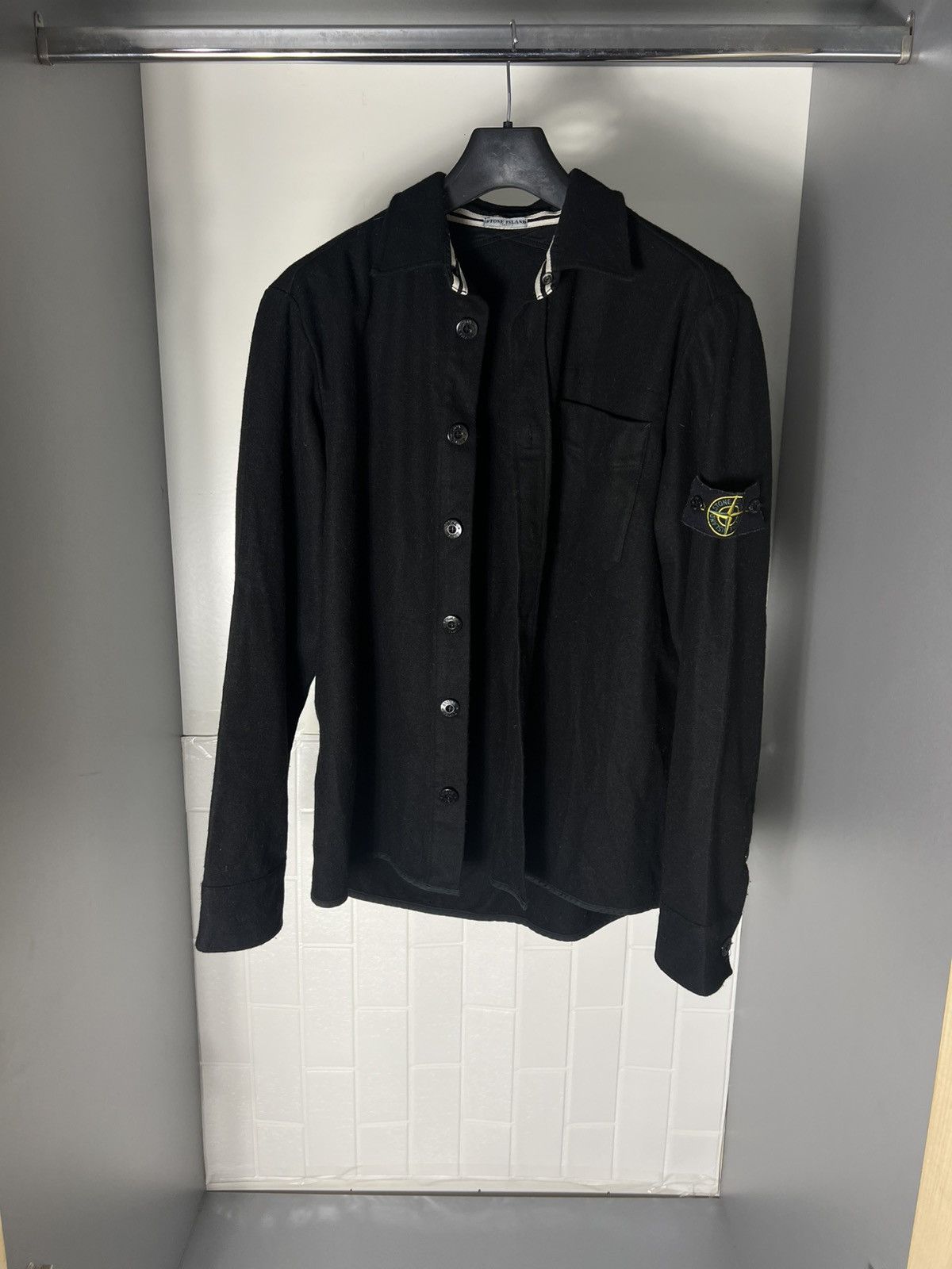 Stone Island × Vintage VERY RARE STONE ISLAND OVER-SHIRT RETRO ITALIAN DESIGNER 90s Size US XL / EU 56 / 4 - 4 Thumbnail