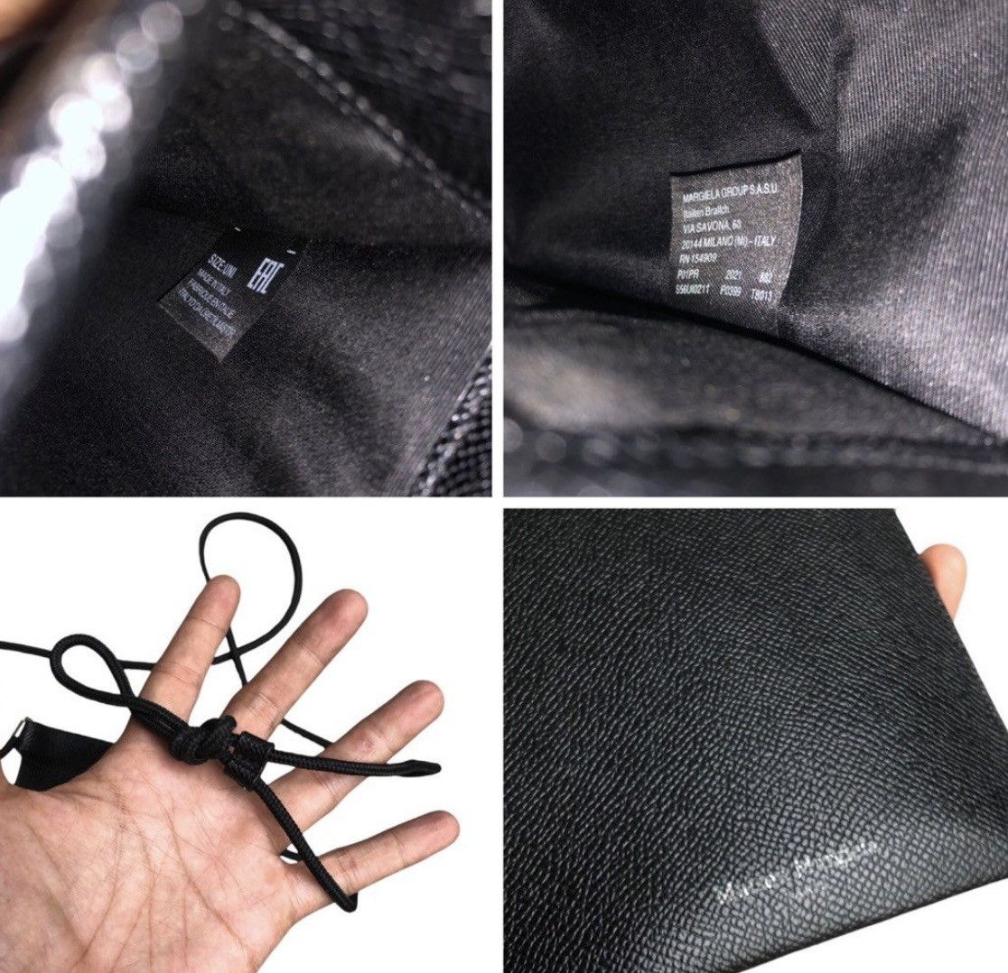Maison Margiela Maison Margiela Shoulder Bag Leather Black Plain Size ONE SIZE - 9 Thumbnail