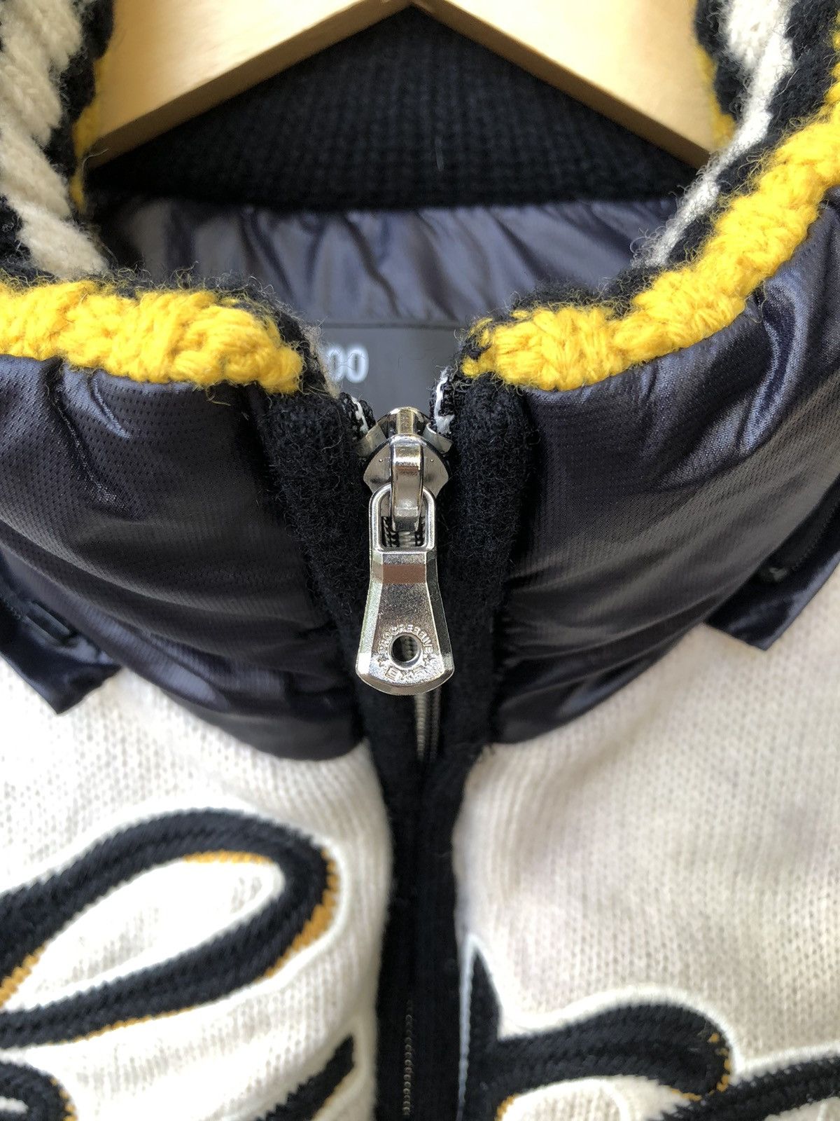 Japanese Brand Exr Progressive Zipper Up Knit Puffer Streetwear Winter MOTO Size US M / EU 48-50 / 2 - 9 Thumbnail