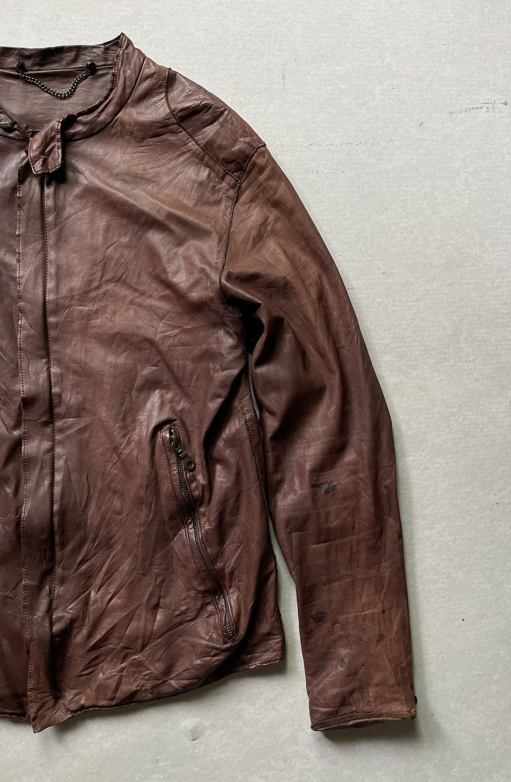 14th Addiction 🔥Vintage Sisii Japan Genuine Leather Racer Jacket LGB Style Size US M / EU 48-50 / 2 - 5 Thumbnail
