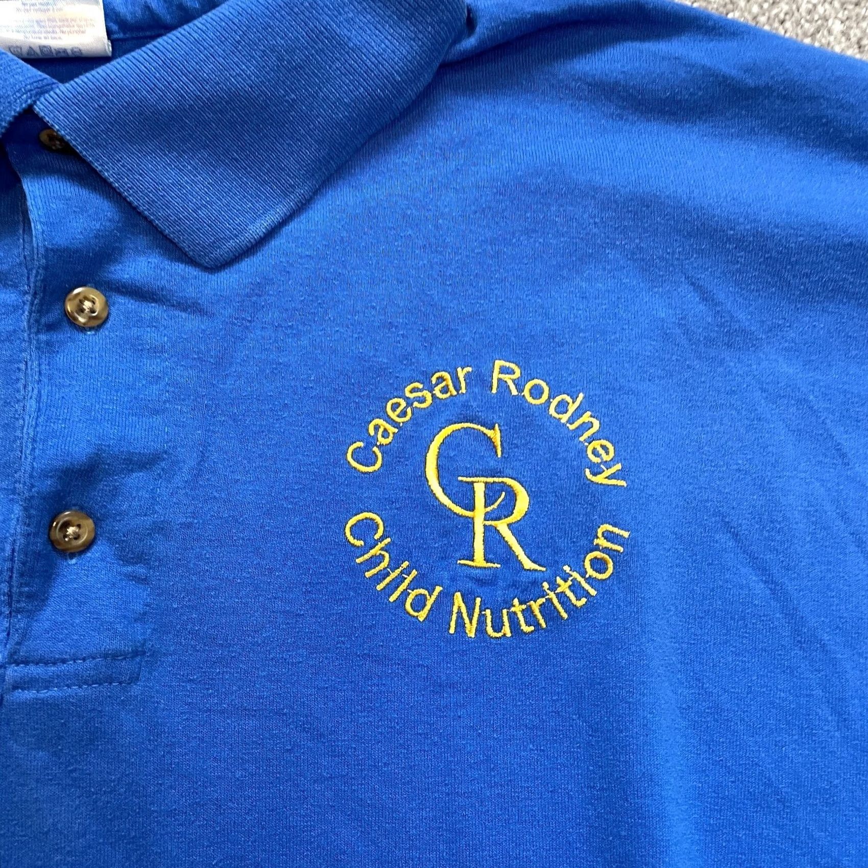 Gildan VINTAGE Gildan Polo Shirt Mens L Blue Short Sleeve Logo Size US L / EU 52-54 / 3 - 3 Thumbnail