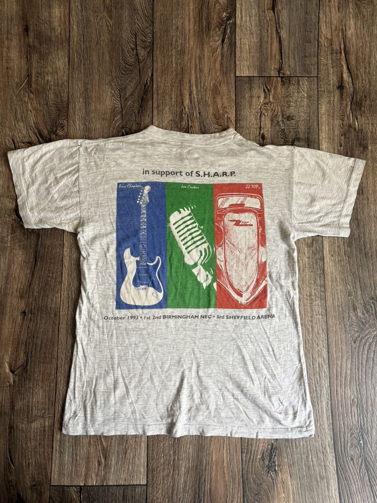 Band Tees Vintage 1993 Eric Clapton Joe Cocker ZZ Top Friends Tour Tee Size US M / EU 48-50 / 2 - 10 Thumbnail