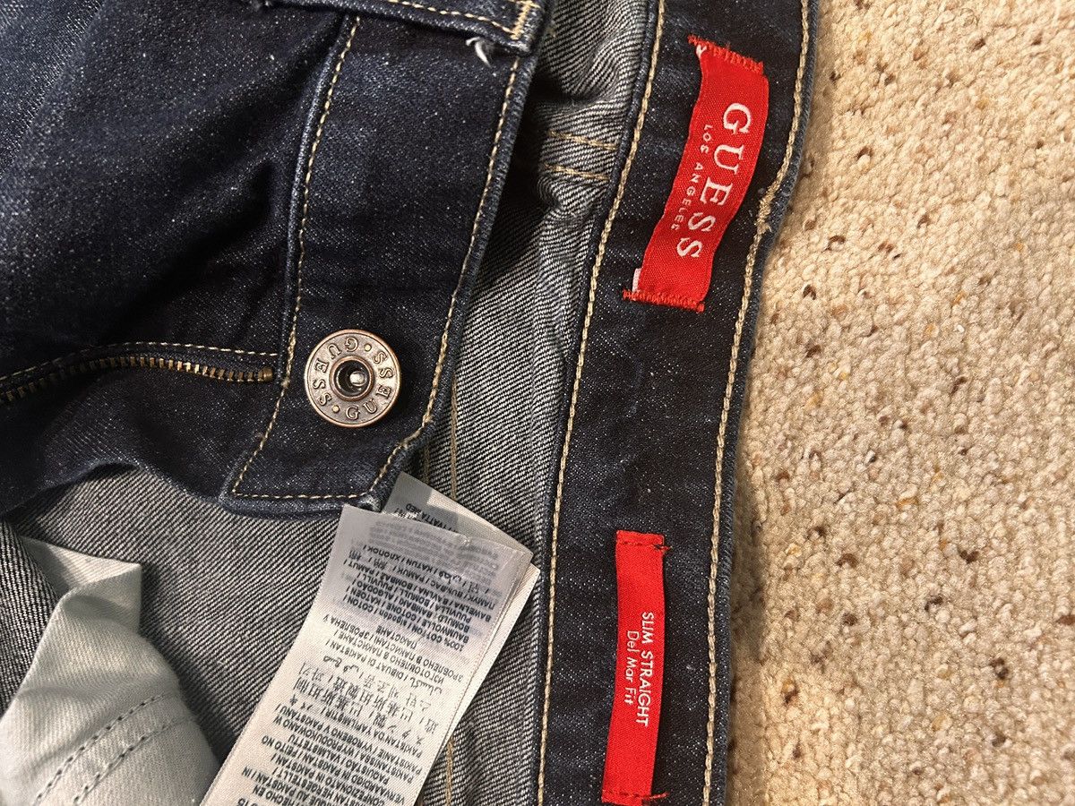 Guess 32x30 Guess Denim Jeans - Dark Wash Straight Leg Del Mar Fit Size US 32 / EU 48 - 4 Thumbnail