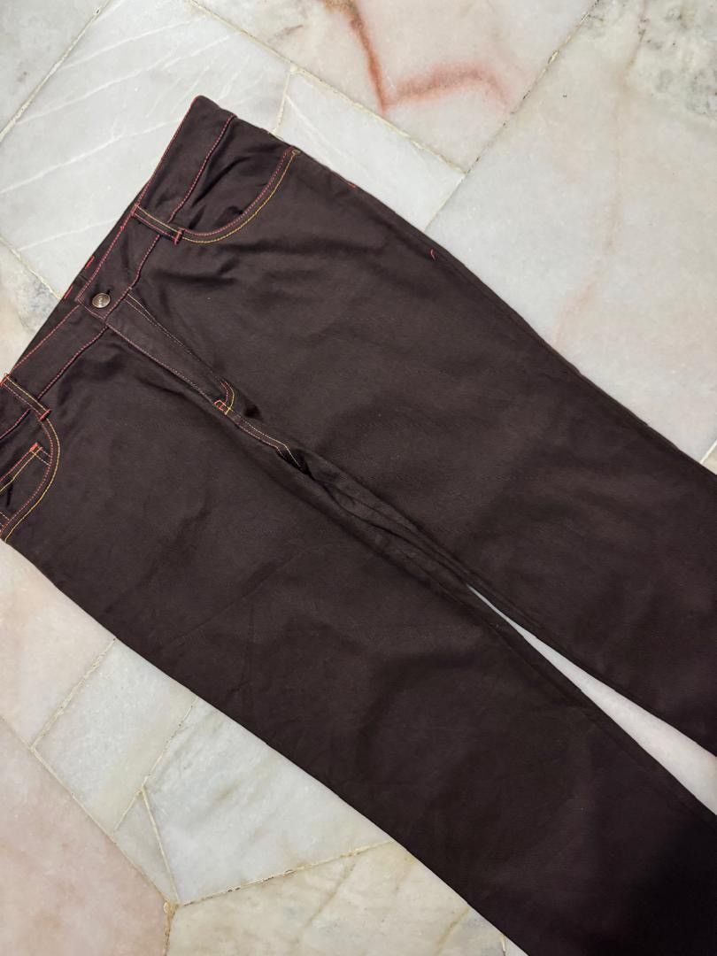 Japanese Brand 💥Flare💥90s Style Japanese Darkbrown Bootcut Basic Jean Size US 32 / EU 48 - 6 Thumbnail