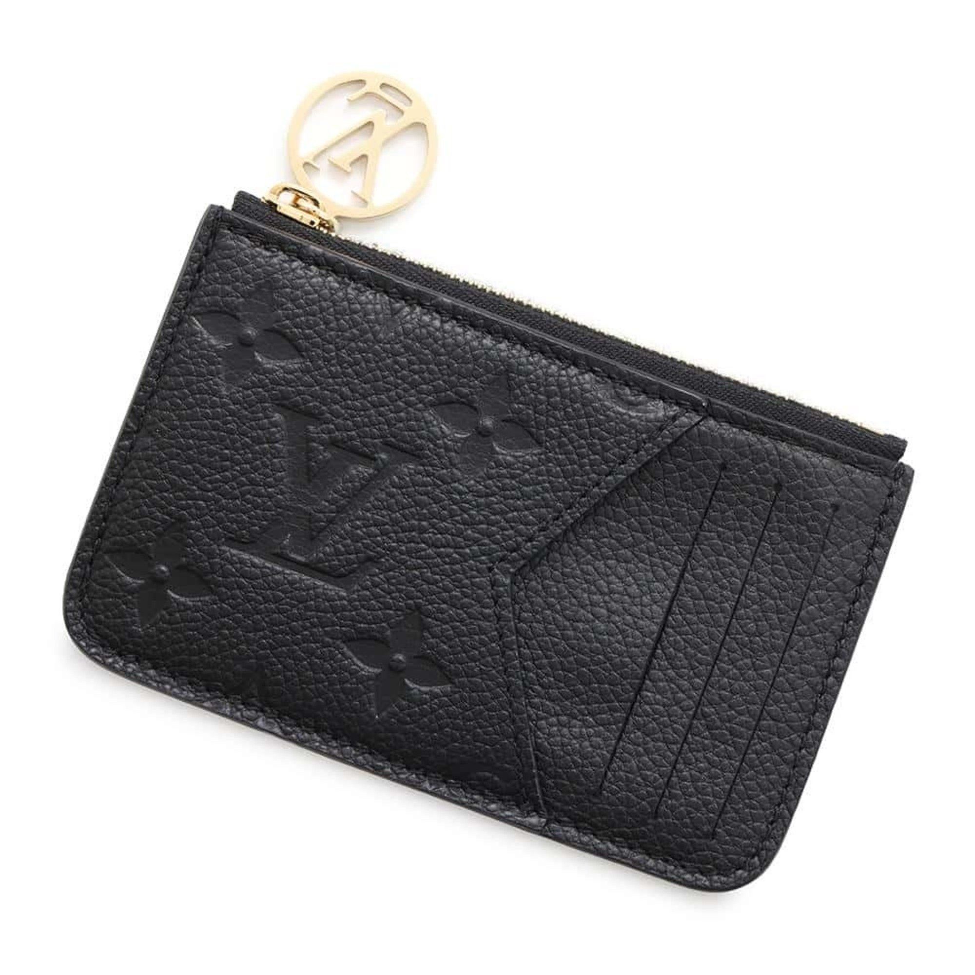 Louis Vuitton Business Card Holder/card Case Monogram Empreinte Porte Carte Romy M81883 Louis Vuitton Black Coin Purse, Women's