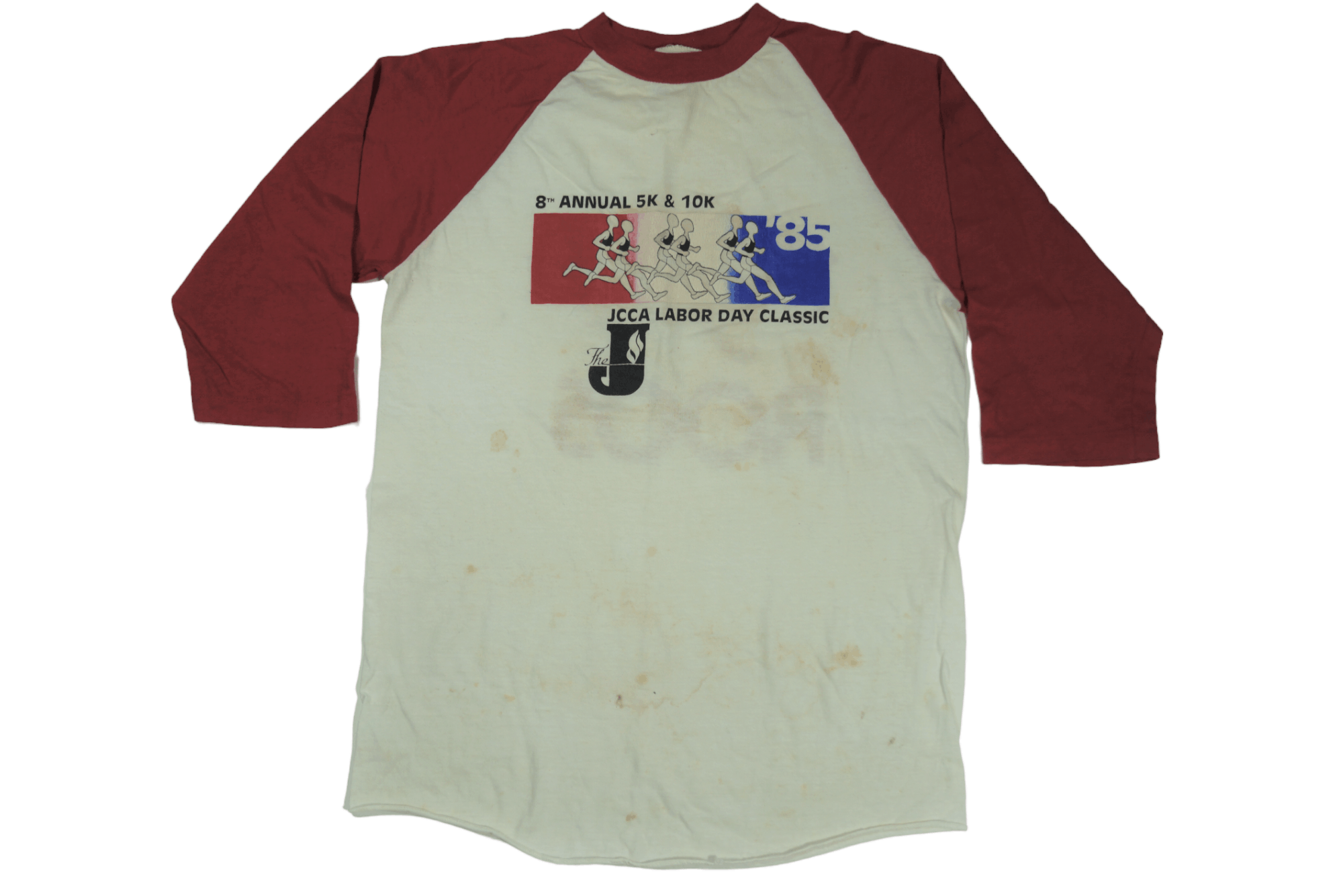 Vintage 80s The Athlete's Foot Roos Running Raglan Tee