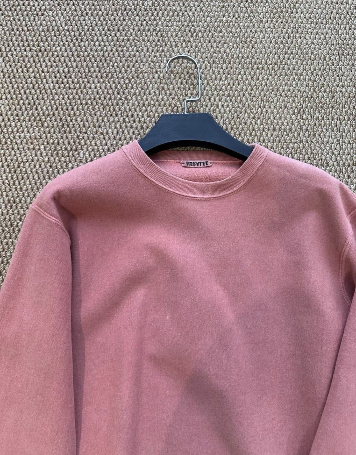 Auralee AURALEE Dusty Pink Crew Neck Sweatshirt K23 Size US S / EU 44-46 / 1 - 2 Thumbnail
