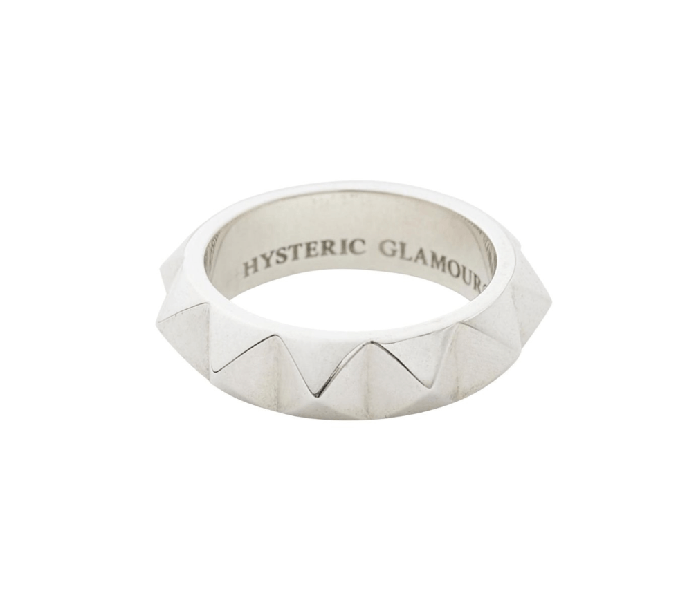 Hysteric Glamour Hysteric Glamour Studded Silver Ring US8 Size ONE SIZE - 1 Thumbnail