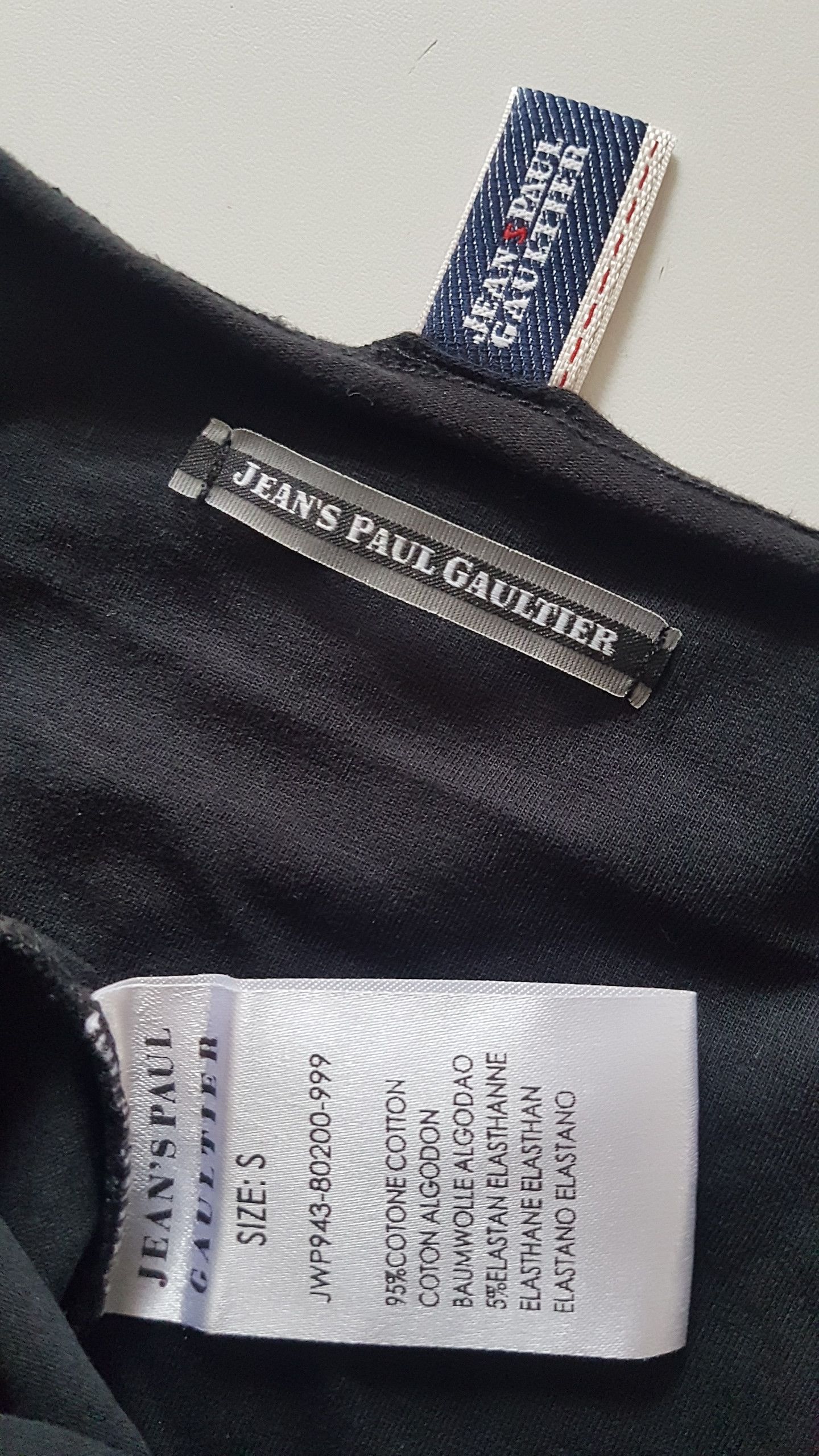 Jean Paul Gaultier Camouflage and lettering black t-shirt Size S / US 4 / IT 40 - 6 Thumbnail