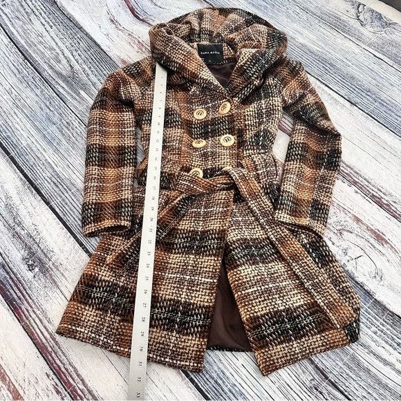 Zara Zara Plaid Wool-Blend Plaid Belted Coat Size XS / US 0-2 / IT 36-38 - 7 Thumbnail
