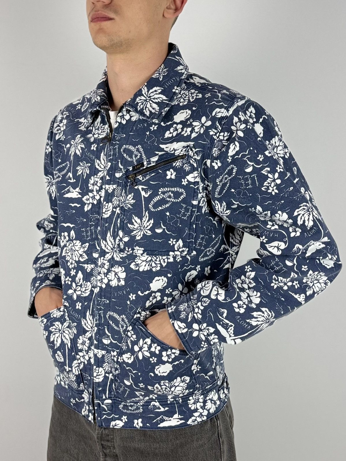 Lee NWT Lee 91B Floral Graphic Regular Jacket Size US M / EU 48-50 / 2 - 2 Thumbnail