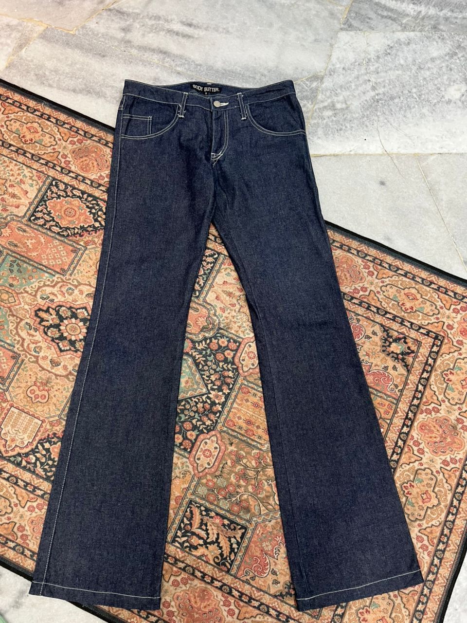 Japanese Brand Body Butter Denim Jeans Flare Design Size US 31 - 3 Thumbnail