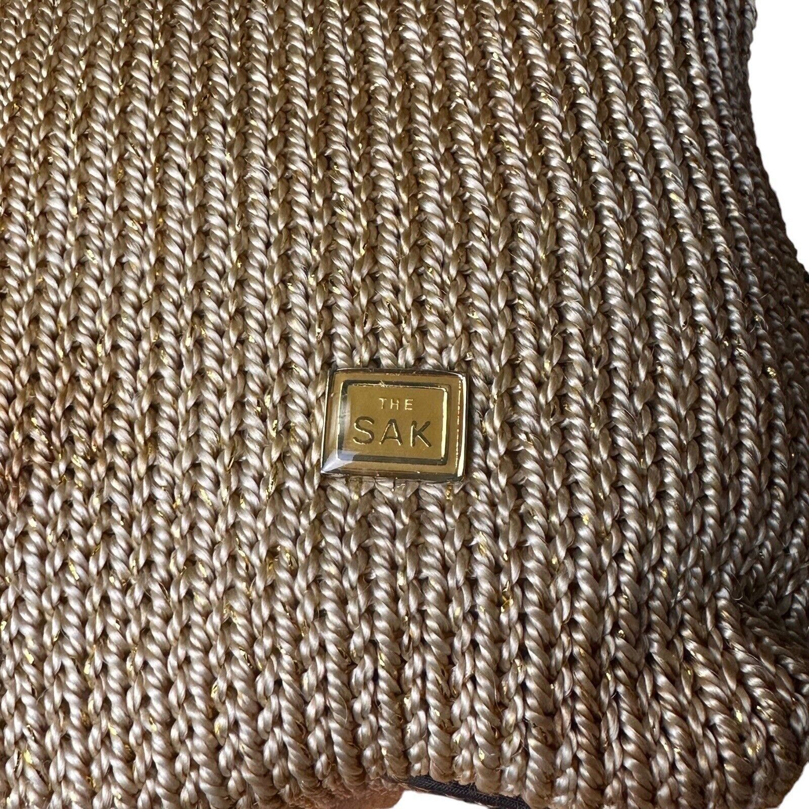 The Sak The Sak Original Taupe Woven Knit Leather Strap Shoulder Bag Size ONE SIZE - 6 Thumbnail
