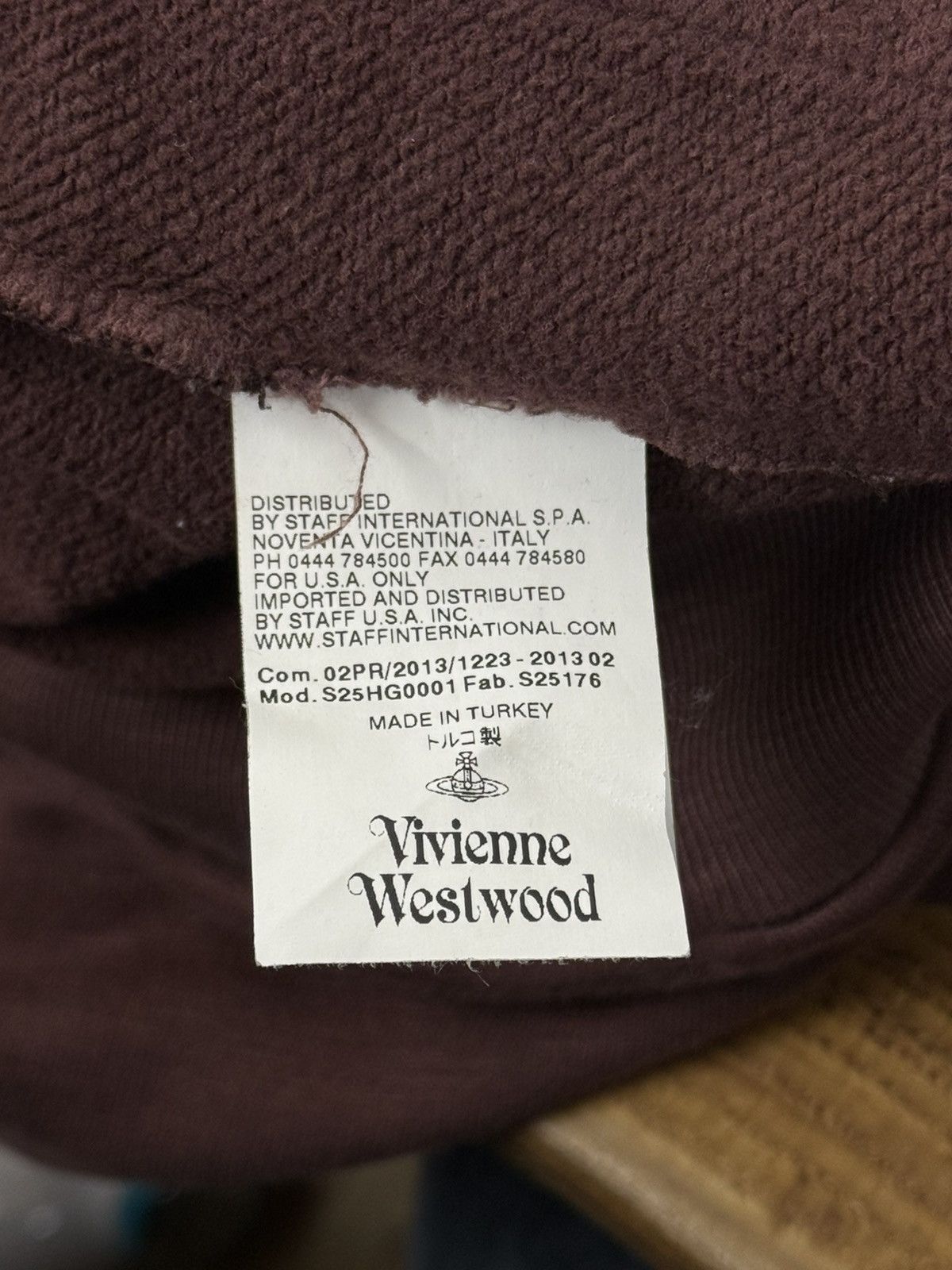 Vivienne Westwood Vivienne Westwood Eyes Pre-Loved Zip Hoodie Burgundy S Size US S / EU 44-46 / 1 - 11 Thumbnail