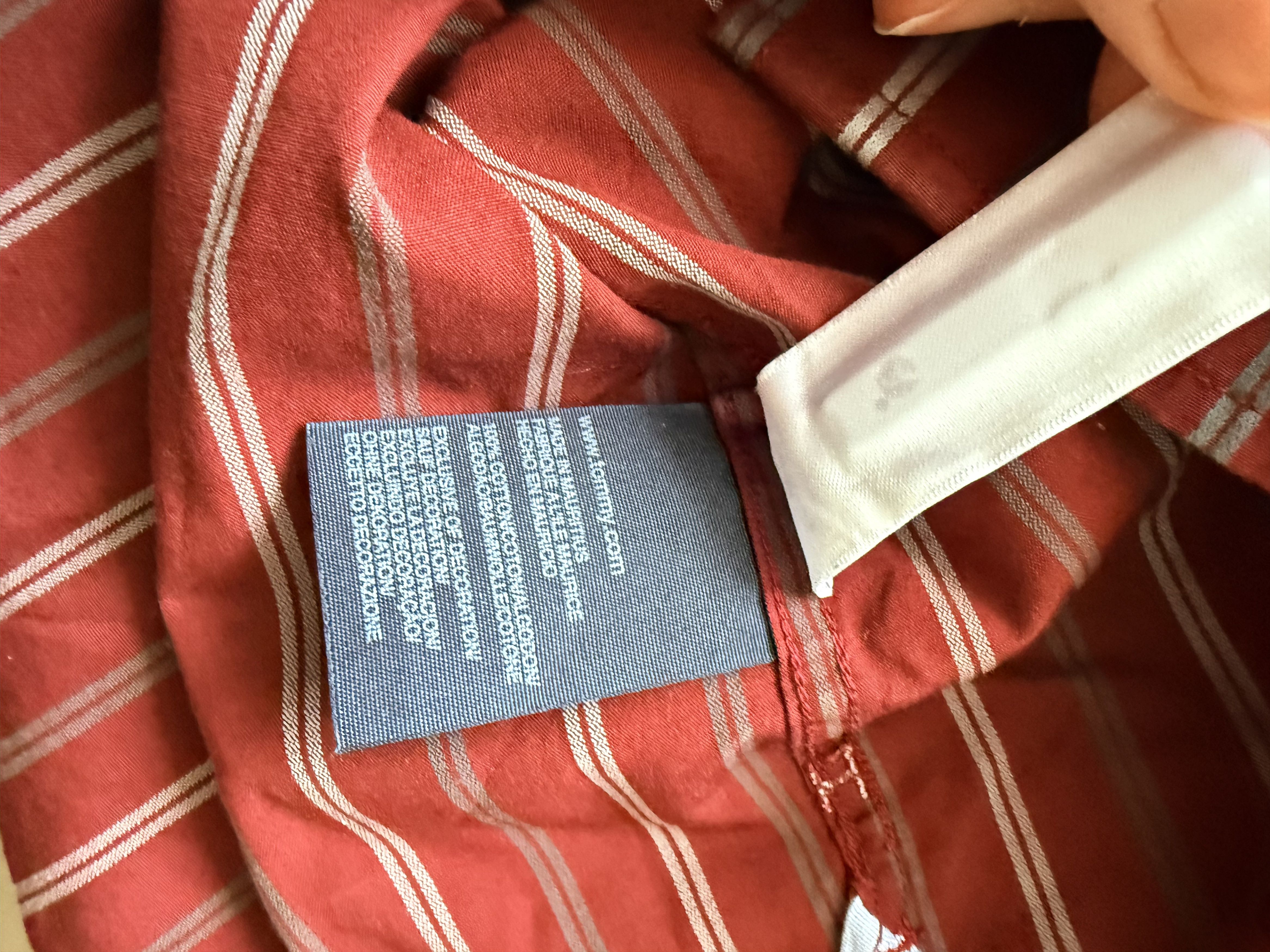 Tommy Hilfiger Tommy Hilfiger maroon striped shirt Size US L / EU 52-54 / 3 - 6 Thumbnail