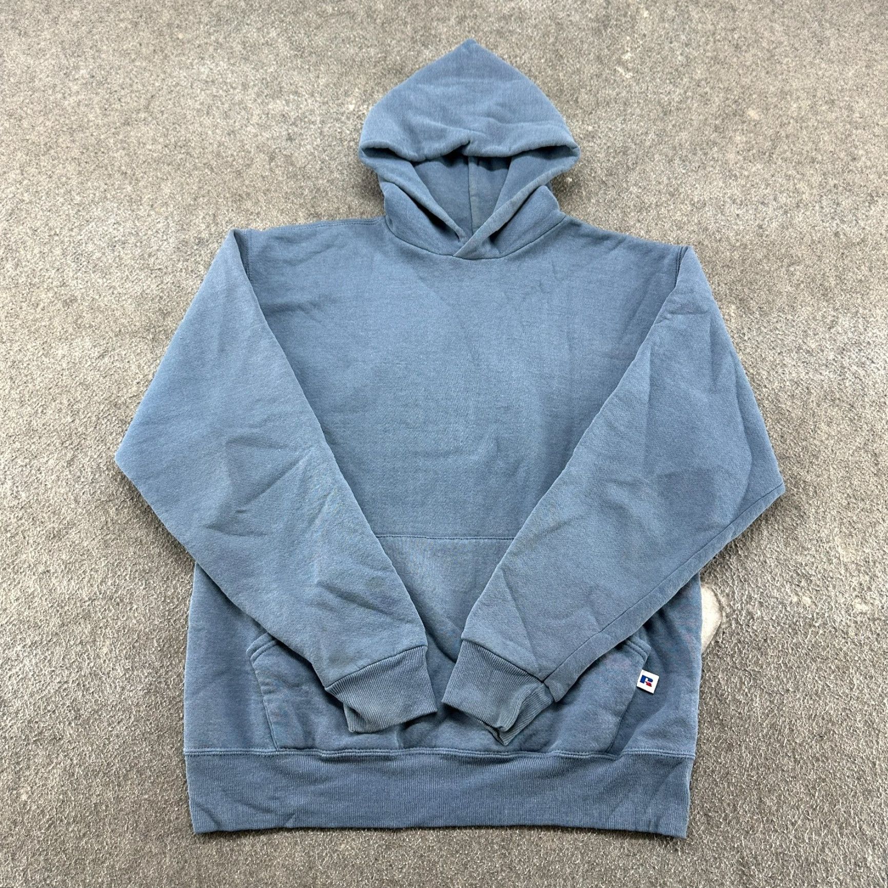 Russell Athletic VINTAGE Russell Hoodie Pullover Mens M Blue Cotton Fleece Logo 90s Mexico Size US M / EU 48-50 / 2 - 2 Thumbnail