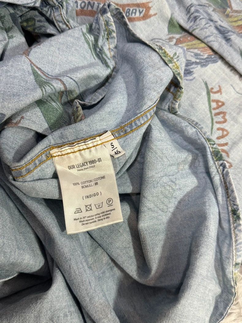 Our Legacy our legacy size 46 Hawaiian full-print denim shirt 2502-Nex Size US S / EU 44-46 / 1 - 4 Thumbnail