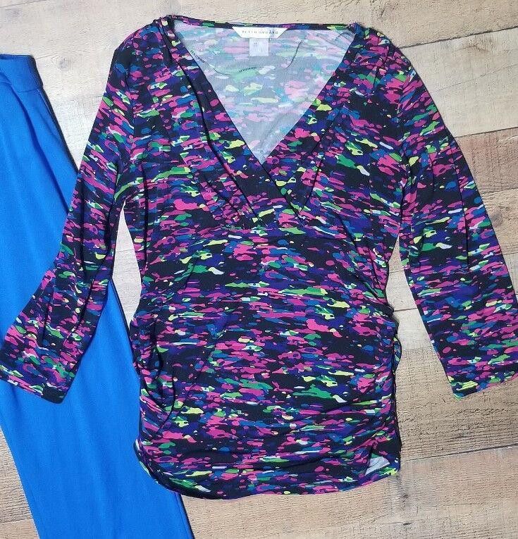 Designer Peter nygard outfit size Medium Shirt 10 pants Blue Size ONE SIZE - 2 Thumbnail