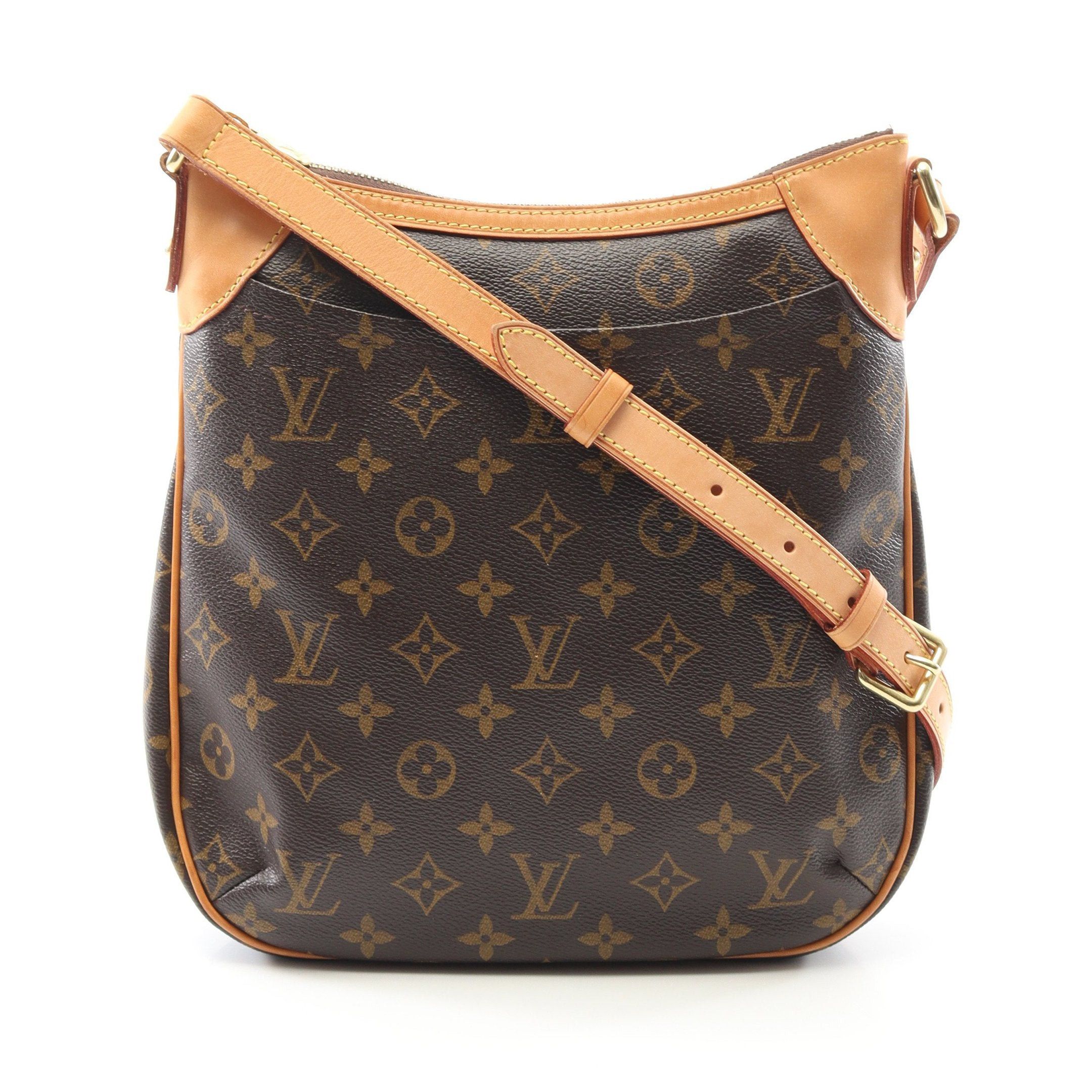 Louis Vuitton Louis Vuitton Odeon Pm Monogram Shoulder Bag Leather Brown Size ONE SIZE - 1 Thumbnail