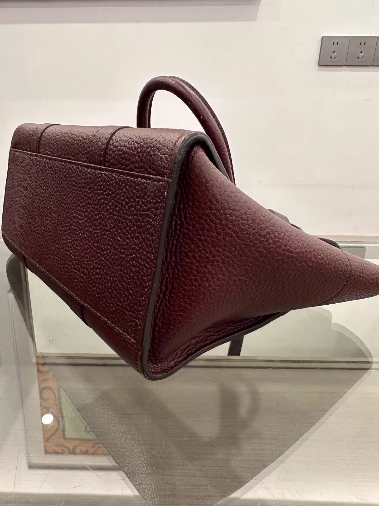 Mulberry Mulberry Bayswater Wine Red Gold 26cm 99New Size ONE SIZE - 8 Thumbnail