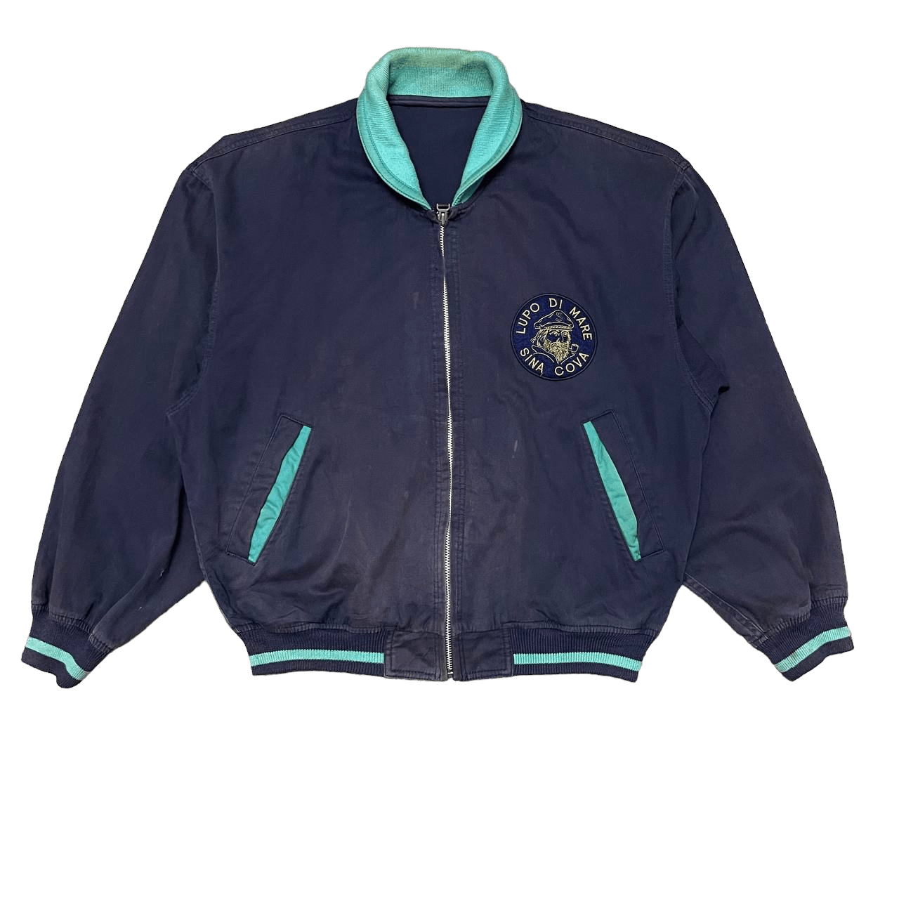 Vintage Vintage Lupo Di Mare Sina Cova Bomber Jacket Size US L / EU 52-54 / 3 - 3 Thumbnail