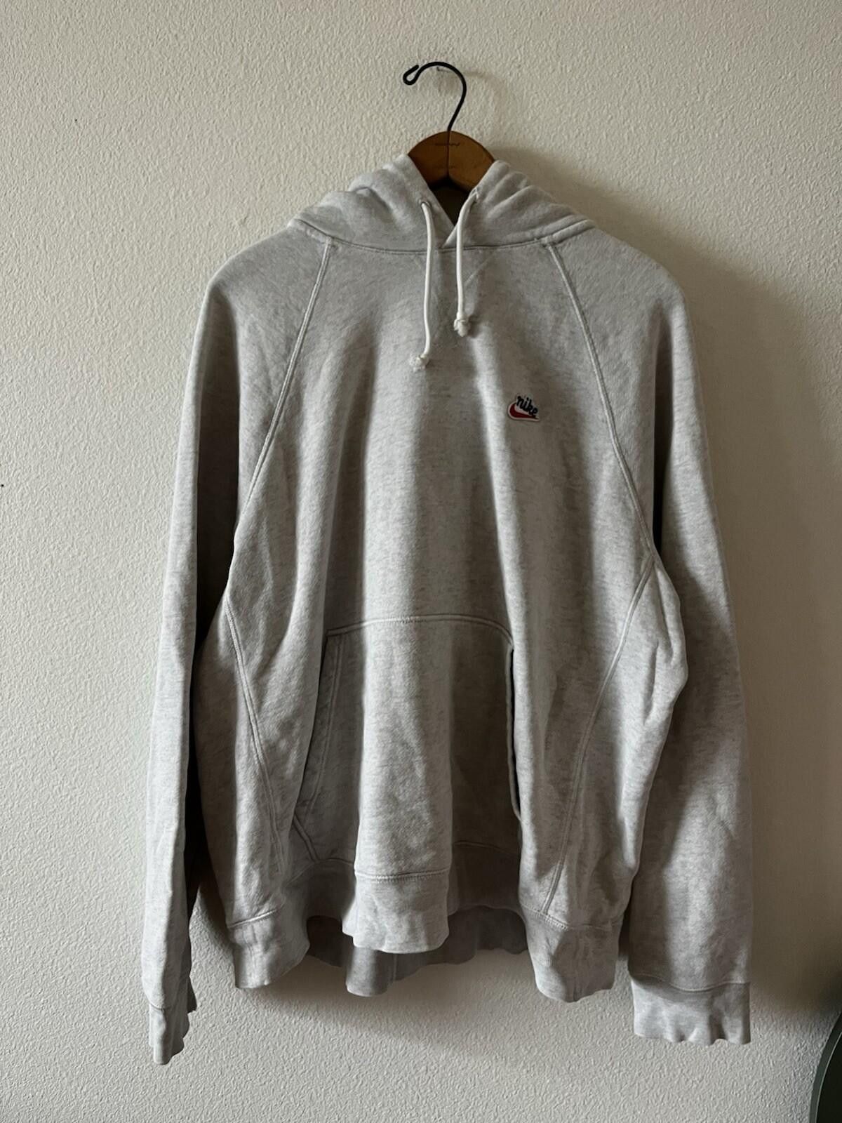Nike Nike Mini Swoosh Hoodie Heather Grey Pullover Men's XL Size US XL / EU 56 / 4 - 1 Thumbnail