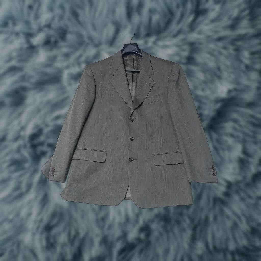 Vintage Vitale Barberis Canonico 120s Wool Blazer Brown Men Size L Blazer Three-Button Notch Lapel Wool Regular Fit Size 42R - 1 Thumbnail