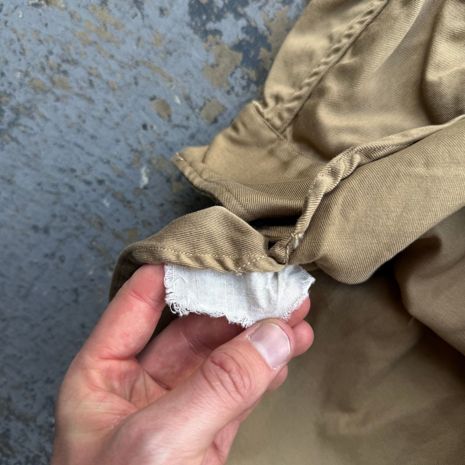 Vintage Vintage 1950s US Army Poplin Khaki Shirt Mens Size US M / EU 48-50 / 2 - 4 Thumbnail