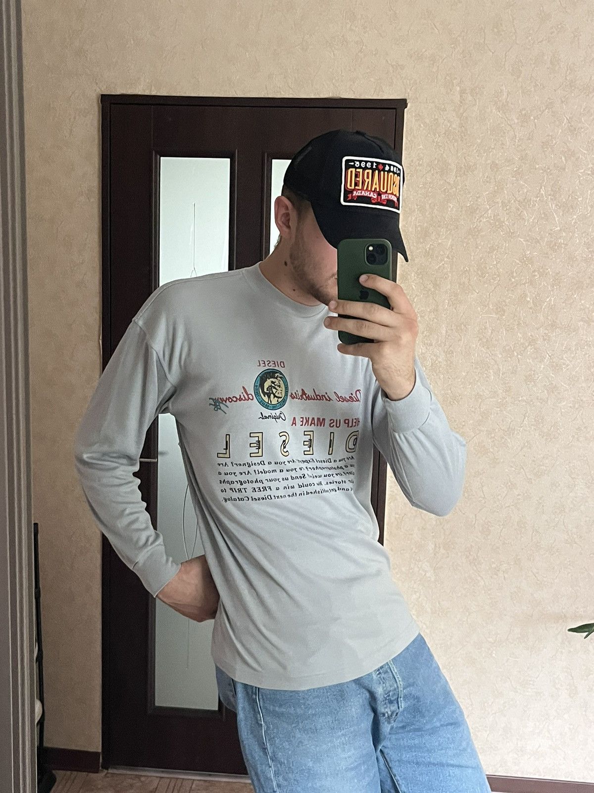 Diesel × Vintage vintage diesel long sleeve logo chest first diesel models Size US L / EU 52-54 / 3 - 2 Thumbnail