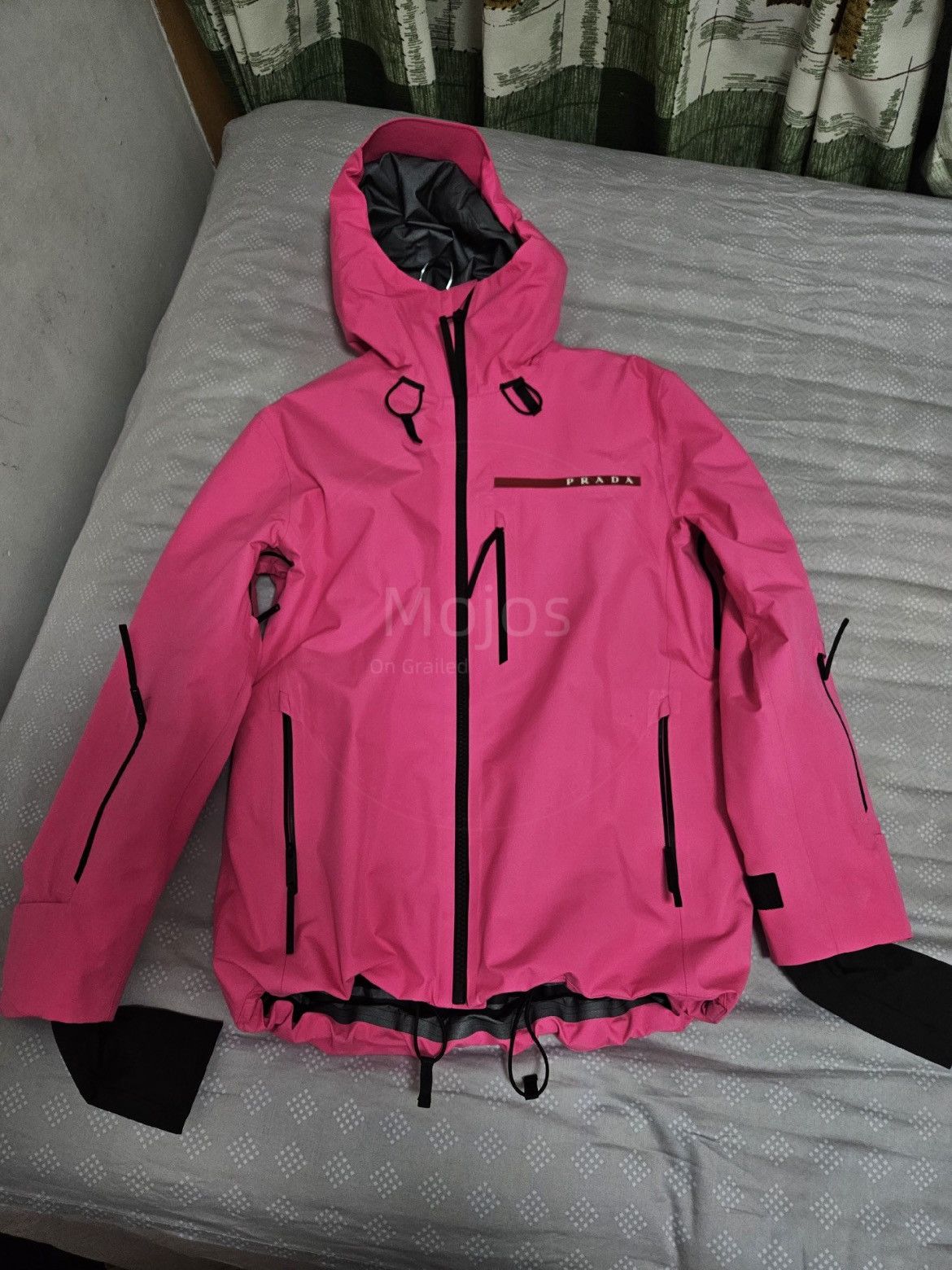 ジャケット・アウター PRADA SPORT GORE-TEX double zip coat Prada Sport Gore-Tex / Double Zip Nylon Jacket, L, Made in Italy