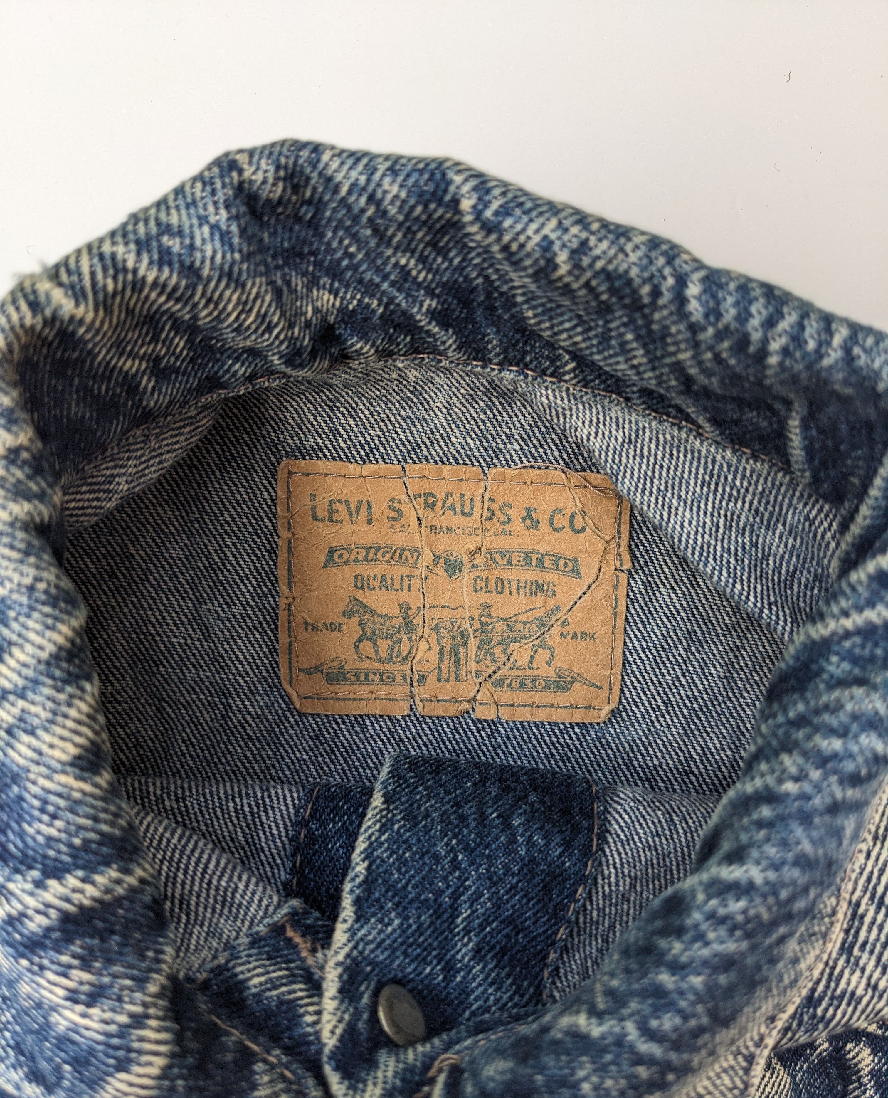 Levi's × Levi's Vintage Clothing Vintage 80s Levi's Acid wash trucker jacket Size US M / EU 48-50 / 2 - 5 Thumbnail