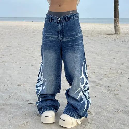 Jean Matsuda x Misao Baggy Baggy Wide Leg Denim Jeans Size US 33 - 6 Thumbnail