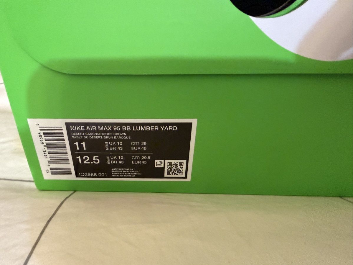 Nike Nike Air Max AIR MAX 95 BB DOAF OREGON LUMBER YARD PE Sz 11 Size US 11 / EU 44 - 13 Thumbnail