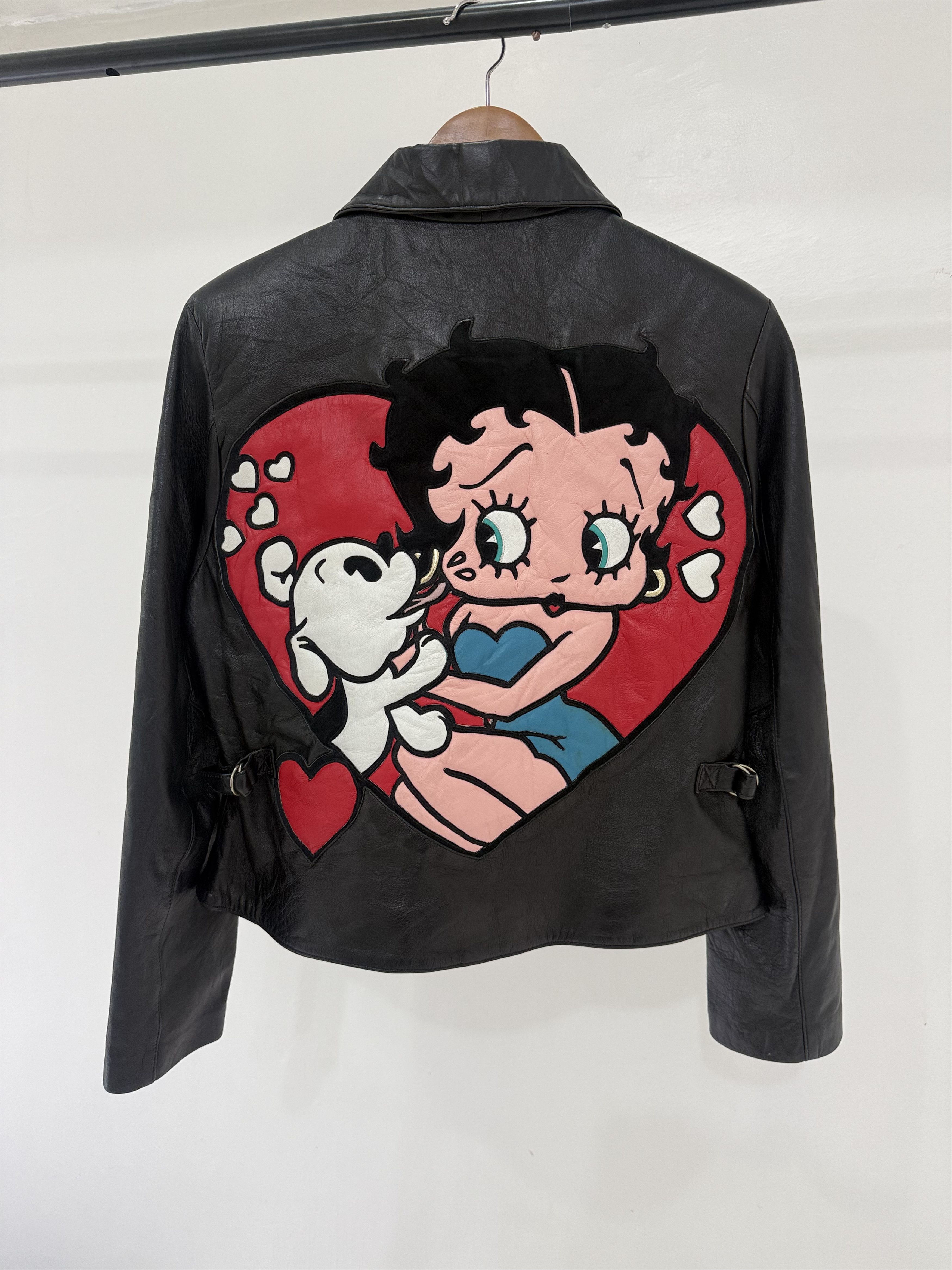 Vintage Betty Boop - Vintage Soft Leather Jacket Size S / US 4 / IT 40 - 1 Thumbnail