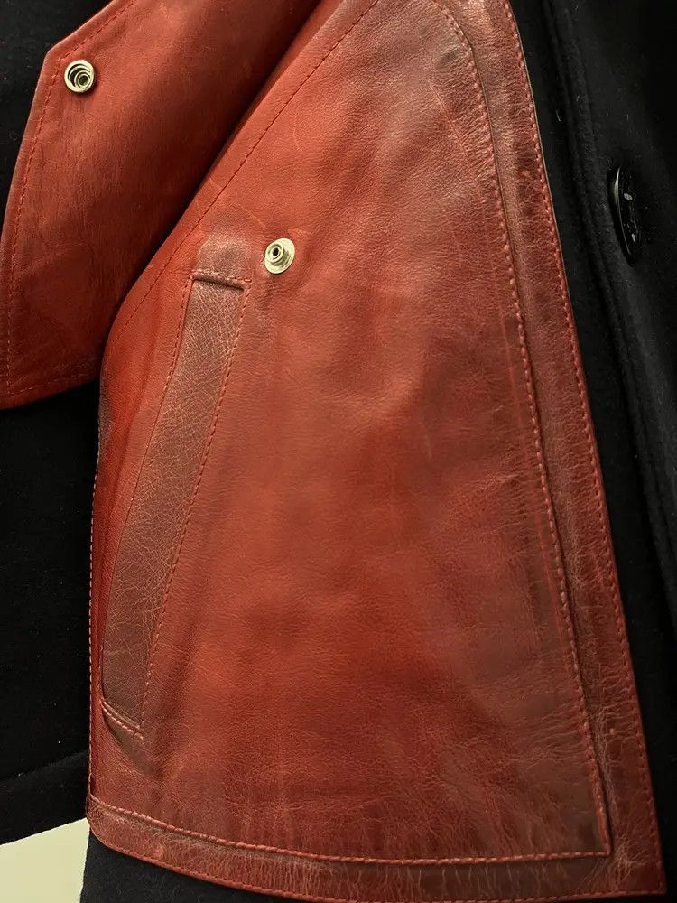 Dsquared2 Dsquared2 4100$ Rrp Contrast Heavy Coat With Leather Pockets Size US M / EU 48-50 / 2 - 6 Thumbnail