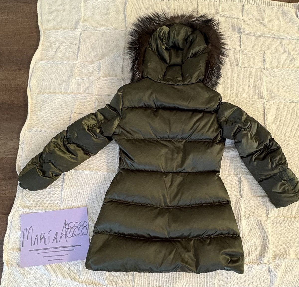 Prada Satin Prada Winter Coat Fox Fur Trim Size M / US 6-8 / IT 42-44 - 6 Thumbnail