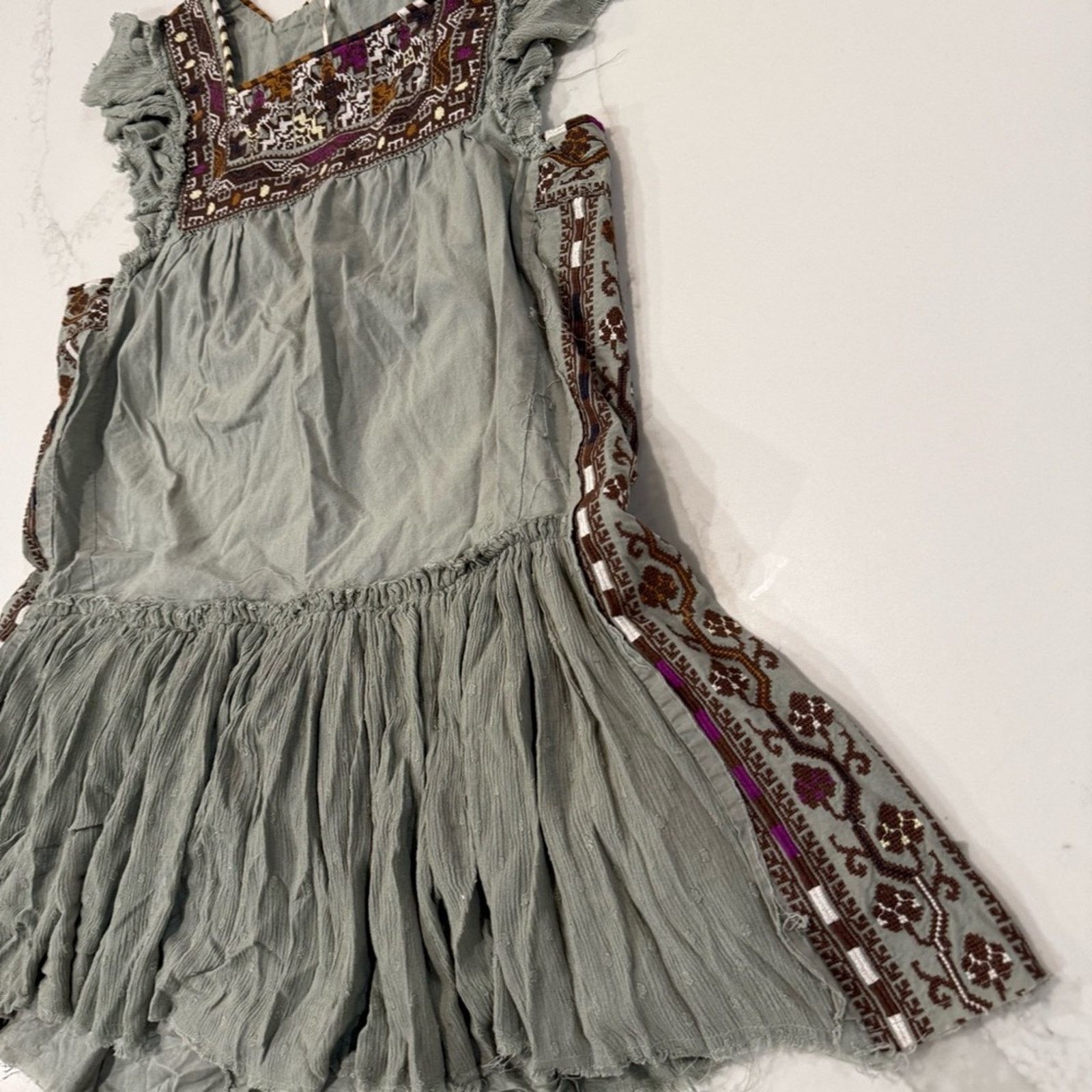 Free People Free People Day Glow Boho Embroidered Mini Dress Womens Med Size M / US 6-8 / IT 42-44 - 8 Thumbnail