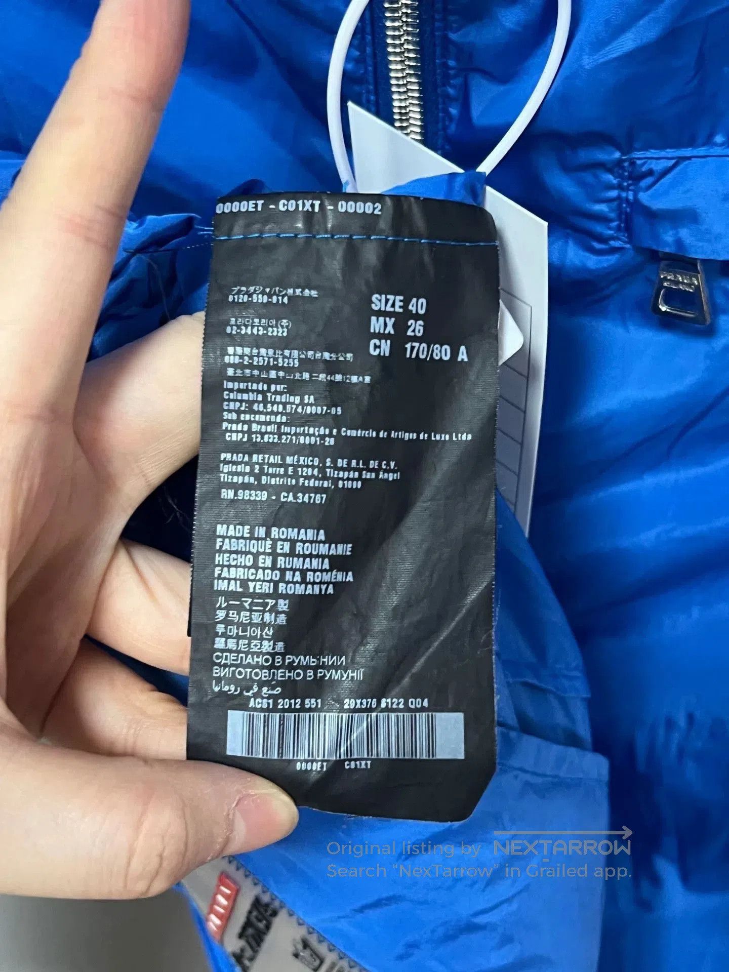 Prada prada blue triangle logo windbreaker jacket. Size US M / EU 48-50 / 2 - 4 Thumbnail