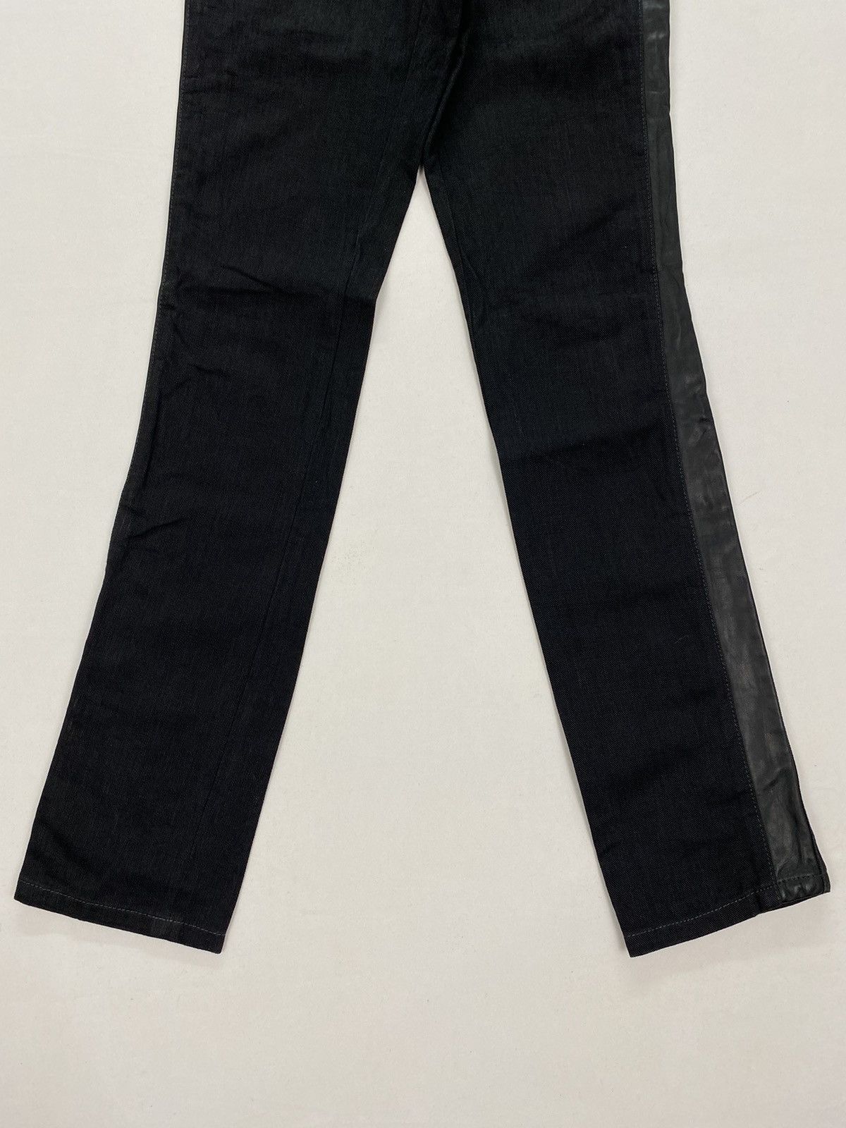 Japanese Brand Mononofu Teru Nakano Leather Side Studded Denim Size US 30 / EU 46 - 10 Thumbnail