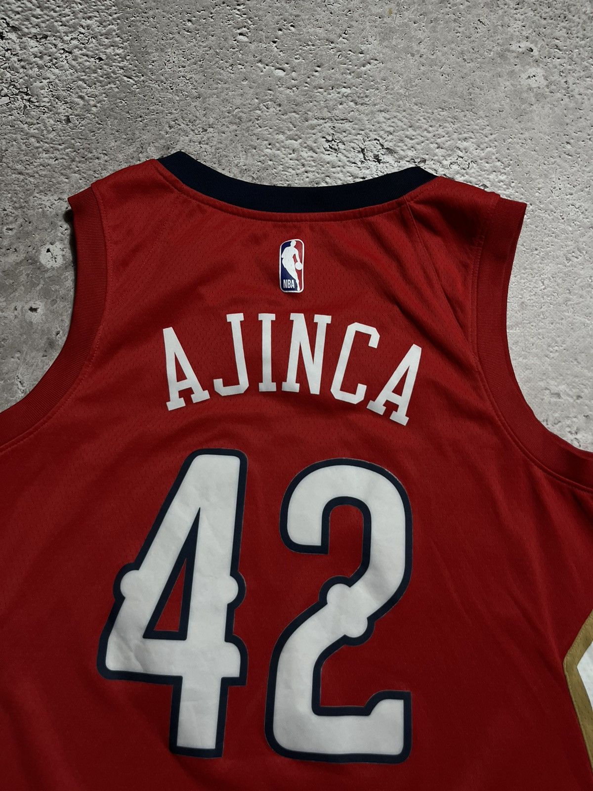 NBA × Nike #42 Melvin Ajinca New Orleans Pelicans NBA Jersey Tank Top Size US L / EU 52-54 / 3 - 10 Thumbnail