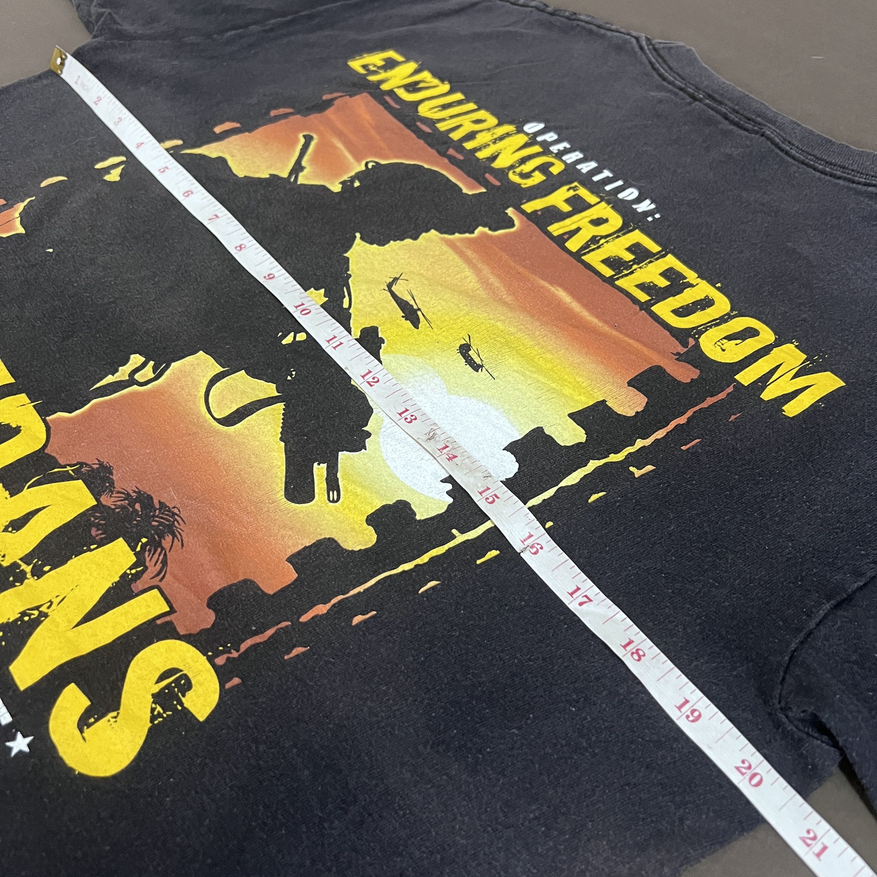 Vintage Vintage Y2K Operation Enduring Freedom Tee Faded Size US M / EU 48-50 / 2 - 7 Thumbnail