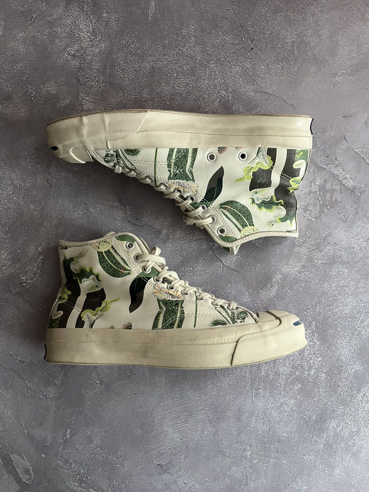 Converse 26 cm CONVERSE JACK PURCELL SIGNATURE CARNIVOROUS MID WHITE Size US 8 / EU 41 - 3 Thumbnail