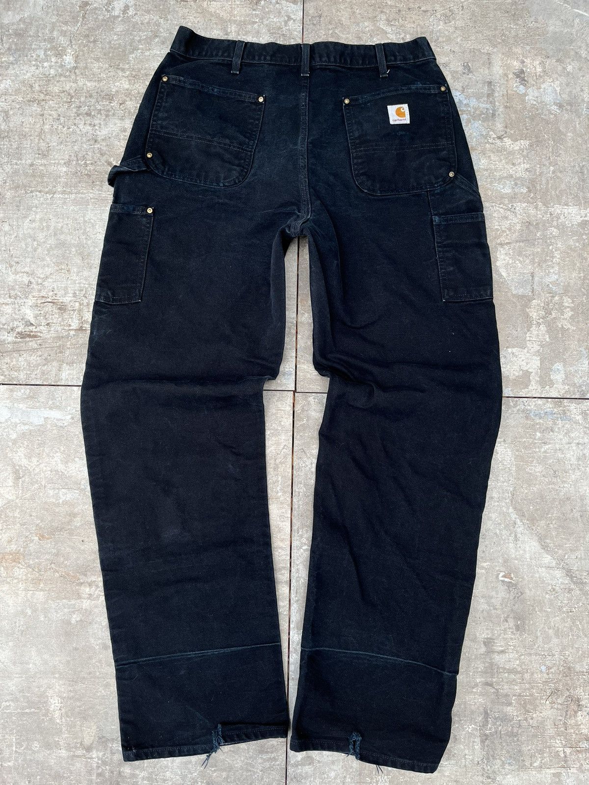 Carhartt × Vintage Vintage Faded Carhartt Double Knee Distressed Pant Size US 34 / EU 50 - 2 Thumbnail