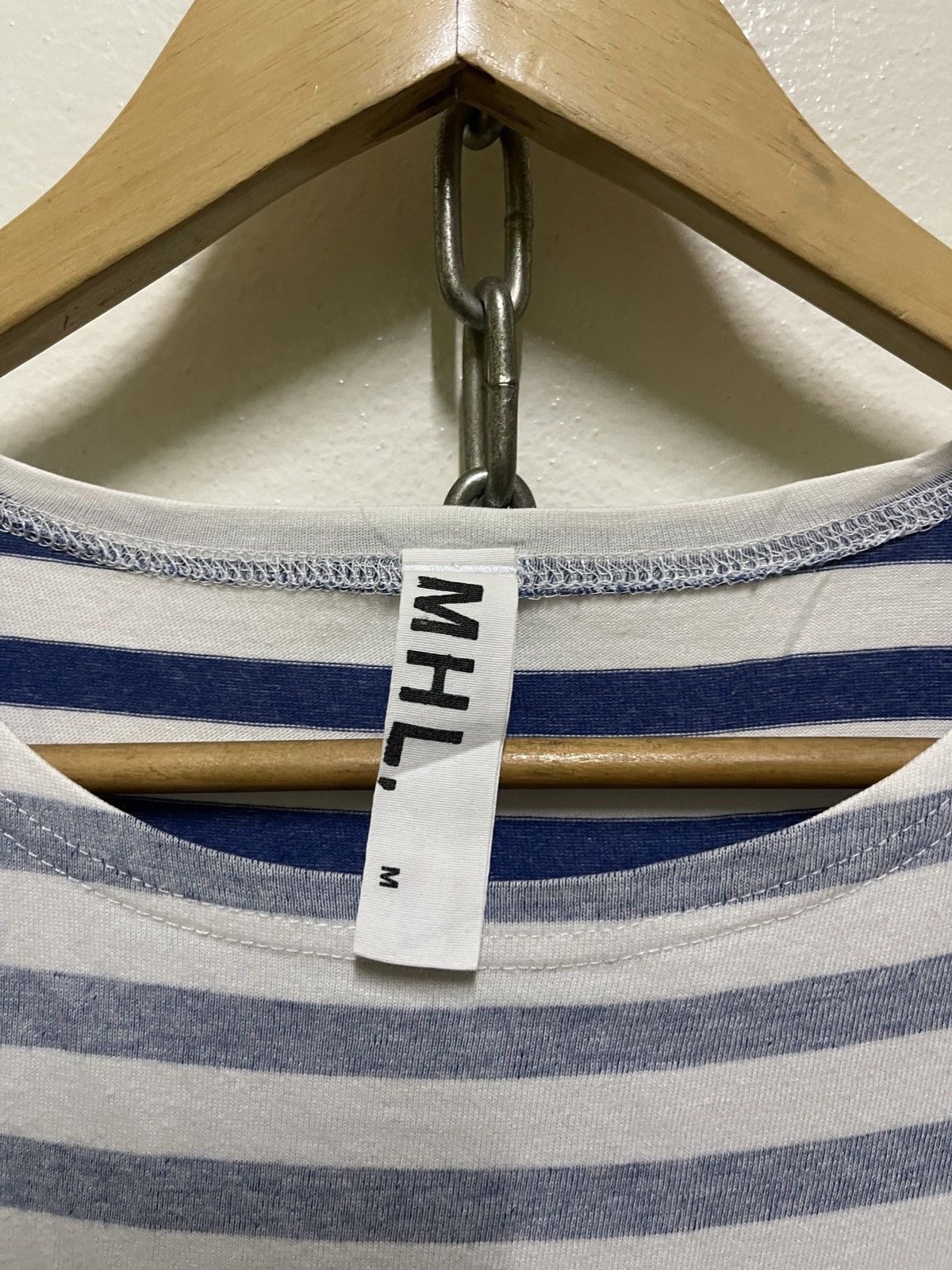 Japanese Brand × Margaret Howell MHL Striped Boat Neck T Shirt Size M / US 6-8 / IT 42-44 - 8 Thumbnail